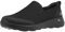 SKECHERS Men's Go Max Clinched-Athletic Mesh Double Gore Slip on Walking Shoe, 7 UK X-Wide, Black