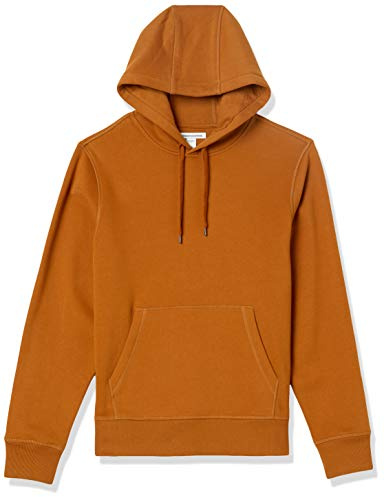 Amazon Essentials Men's Pullover Sweatshirt Hoodie, Big & Tall Options Available, Rust Orange, X-Large