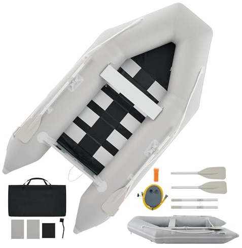 Dartmoor 3 m Gommone Gonfiabile per Adulti 300x150x42cm Tender Gommone per 4 Persone capacità 450 kg Gommone Fondo in Lega Alluminio per Pesca Nautica Gioco Compatibile con Motore Fuoribordo