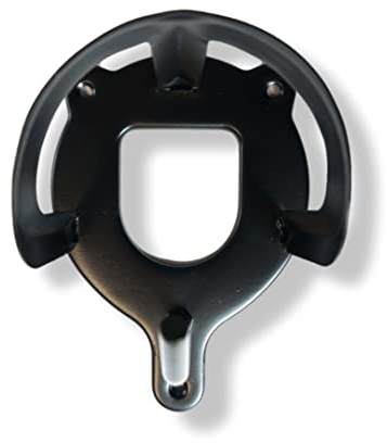 Trensenhalter für Pferde, Reitstall, Sattelkammer | mit Zusatzhaken | zum Aufhängen von Trensen Halfter Kandare | Metall in rot & schwarz | (Schwarz)