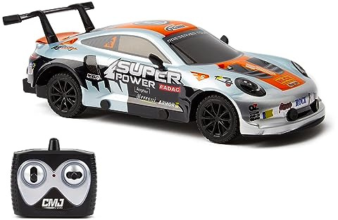 CMJ RC Cars Road Rebel Orange Outlaw 1:24 Scale Remote Control Toy Car, Thrilling Fun for Kids and Adults