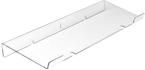 Riser per tastiera in acrilico, supporto per tastiera trasparente, Comodo supporto per tastiera inclinato, Sollevatore per tastiera da scrivania con tastiera in acrilico trasparente con digitazione er