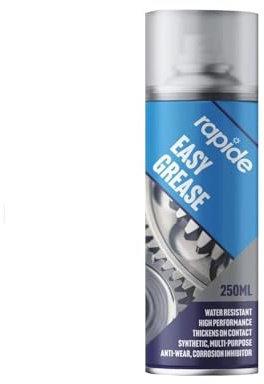 MIXEL Easy Grease Aerosol Spray Lubricant, Reduces Wear and Tear, Prevents Rust & Corrosion, Reduces Friction, Enhances Durability, Easy to Apply, Ideal for Automotive, Industrial, 250ml, (1 Pcs)
