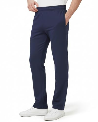 Zylioo Pantaloni della tuta extra lunghi da uomo con tasche per oltre 1,8 m, pantaloni sportivi a gamba larga per uomini alti, ['Marina'], M Alti