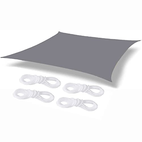 Tenda parasole rettangolare per patio, 4 m x 4 m, resistente ai raggi UV, per esterni, per cortile, giardino, pergola, posto auto coperto, parco giochi