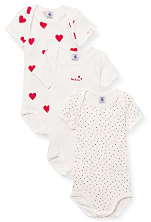 Petit Bateau Baby MädchenKurzarm-Body mit Streifen (3er Pack) , Variante 1, 18 Monate