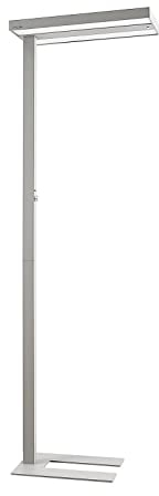 Arcchio LED Büro Stehlampe dimmbar, Bewegungsmelder Tageslichtsensor Bürolampe Up and Down 8000lm 4000K Standleuchte Deckenfluter Home Office