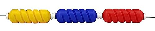 ZERVA Ligne de Voie en Spirale de Piscine 6 cm de Profondeur et de Piscine Peu Profonde Ligne de flottaison en Forme de Torsion Accessoires de Piscine Ligne de Voie d'entraînement (Size : 8m/26.2ft)
