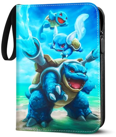 Sammelkarten Album für pokemon Karten,50 Seiten 400 Karten Kapazität Karten Sammelalbum,PU Tragbar Wasserdicht Karten Sammelhalter Heft Ordner Buch