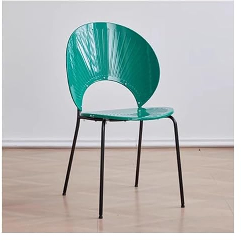 ApuaVireo&Co Chaise de salle à manger transparente, coque avec coussin et roulettes, multicolore, plusieurs tailles(Green)