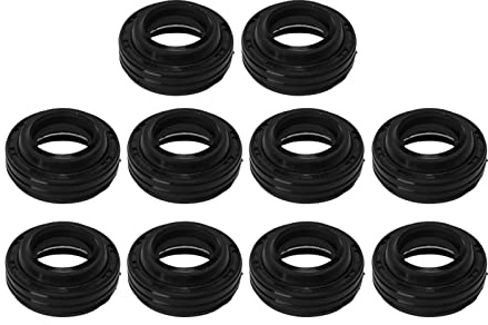 10 Unidades Kit de Retén del Eje del Compresor AC, Retén Labial de Goma para Compresor AC HCC, Kit de Retén de Aceite del Eje del Aire Acondicionado con Diseño Compacto