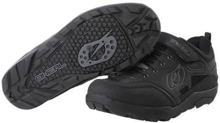 O'NEAL | Zapatos de Ciclismo | Mountainbike MTB DH FR Downhill Freeride | excelente Agarre, Suela SPD, Sistema de Enganche rápido, Transpirable | Zapatos Traverse SPD | Adultos | Negro | Talla 44