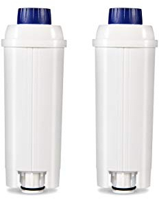 Ouxunus Filter - Coffee Machine Filter for Delonghi with Activated Carbon Softener, Water Filter Compatible with De'Longhi ECAM, Esam, ETAM, BCO, EC. (Pack of 2)