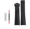 FFHAO 22mm Echtes Kalbsleder Armband Für TAG Für Heuer Strap MONACO CARRERA Qualität Leder Armband, 22 mm, Schwarz