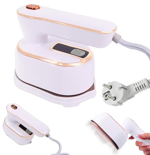 1000 W Dampfbügeleisen Mini Faltbares Tragbares Reisebügeleisen (Weiss)