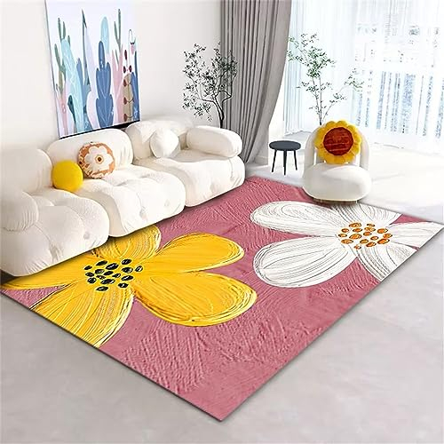 RUGMRZ Bodenbelag Balkon Deko Teppich Moderner Minimalismus Outdoor Teppich groß Rosa Teppich flach Outdoor bodenbelag Balkon deko Teppich Teppich für küche300x400CM