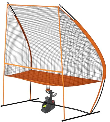 MR Tennis Ball Return Net 7’x6’, Freestanding Tennis Training Net, Multi-Sport Training Return Net, Tennis Court Gear, Return Net for Tennis, Pickleball, Softball, Baseball Compatible w/Toss Machine