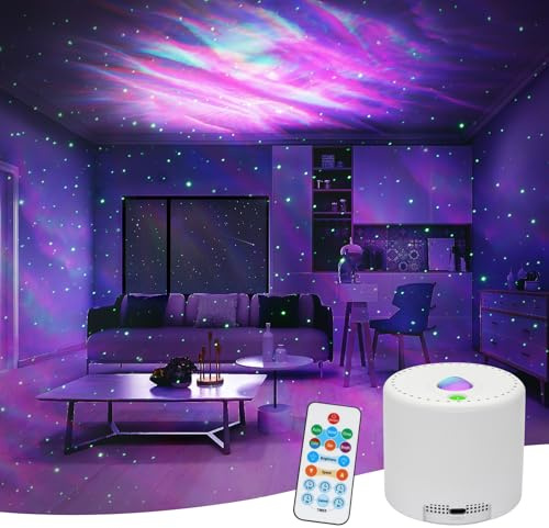Galaxy Projector, Star Projector with Timer and Remote Control, Adjustable Color, Brightness, and Movement Speed, for Adults, Bedrooms, and Living Rooms Night Light Projector.