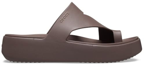 Crocs Femme Getaway Platform Toe Loop Sandales, Truffle, 41/42 EU