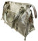 Jeamis Leder Glänzende Umhängetasche glänzende weiche Schultertasche Glanz Shopper echtes Leder Tasche Made in Italy (Silber)