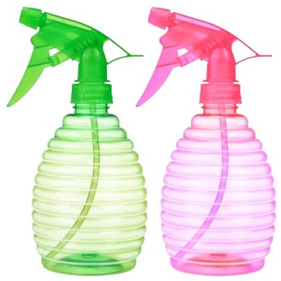 Botellas de aerosol - Agua de agua | 500 ml de botellas de pulverización | Cajas de mano de presión de 2 partes, descarga, riego portátil, multipropósito para terraza, casa, bonsai, área al aire libre