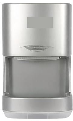 NGBFF Secamanos Electrico, Secador de Manos eléctrico for Inodoro, Sensor infrarrojo, secador automático, Interruptor de Aire Caliente for baño, instalación sin Perforaciones(SilverA)