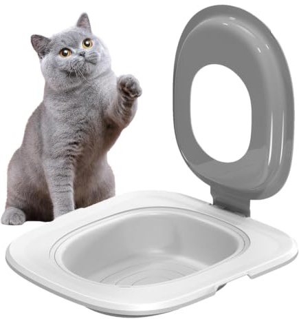 Cat Toalettränare, Cat Toalett träningssystem Halkfri återanvändbar | Potty Train Kitty Toalett Kitten Potty Train System för att lära kattungen att använ