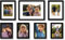 Americanflat Set Cornici Foto da Parete e da Tavolo Nere Con Passepartout, 7 Pezzi - Da 30x40, 23x30 e 15x20 cm - Composizione Cornici da Parete con Vetro Infrangibile