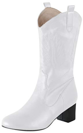 Susenstone Bottes éQuitation Femme En Cuir Mode Bottines Plates Hiver Chaud Chaussures De Neige Talon Carre Vintage Cowboy Boots