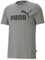 PUMA Herren Ess Logo Tee T shirt, Medium Gray Heather, S EU