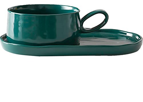 BOSUGE Salad Bowl Pasta Bowls Solid Color Soup Bowl with Tray for Tortilla Soup, Oatmeal, Muesli, Large Bowl of Ramen Noodles, Tabletop Dessert Bowl Soups and Salads Bowls (Color : 1)