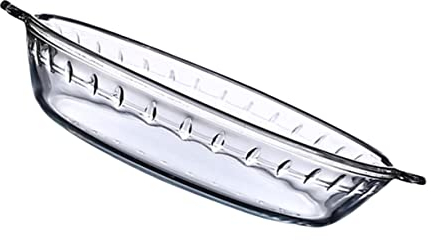1 Pc Fuente De Horno Redonda De Vidrio Cacerola De Cristal Ovalada Fuente De Horno De Vidrio Plato De Cristal De Pie Dish Galleta Vidrio Templado Fiesta De Cena Familiar