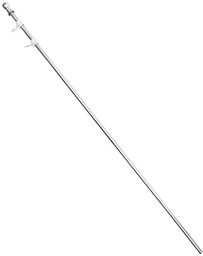 OFFSCH 1satz Edelstahl Fahnenmast Set Korrosionsbeständige Flaggenstange Für Garten Und Balkon Abnehmbares Design Drehbarer Ring Gegen Verdrillen Für Outdoor-Events