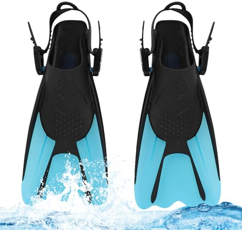 Schwimmflossen, 2 Schnorchelflossen, Kurzflossen Erwachsene, Flossen Erwachsene, Schwimmflossen Kurz, Taucherflossen Gr.34-38, Erwachsene Taucherflossen für Kinder, Erwachsene, Schwimmen, Tauchen