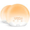 Goliving Wake Up Light - Tageslichtlampe - Lichtwecker - Soft Touch - Snooze-Funktion - Farbige Beleuchtung - Digitaler Wecker - Anti-Rutsch - Ø17 cm - Weiß