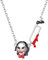 GNOCE Horror Saw Jig Billy the Puppet Necklace for Her, S925 Sterling Silver Pendant Necklace for Women Wife, Halloween, Mother’s Day Jewelry Gift