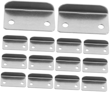 Healifty 20pièces Gâche Angle Pour Serrure De Meuble Gâche Coudée Pour Porte De Placard Plaque De Remplissage Pour Bord De Porte De Placard Pour Serrure De Tiroir De Accessoire De Verrouill