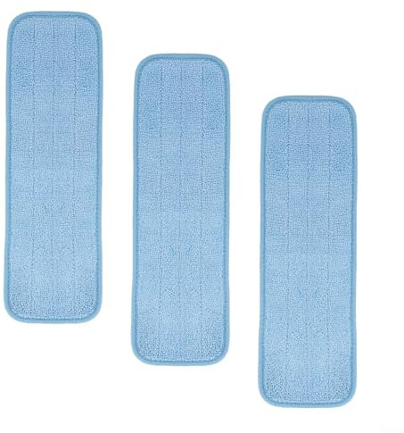 Almohadillas de limpieza de microfibra aptas para lavadora compatibles con trapeadores en aerosol, usar para todas las superficies duras, paquete de 6 (A)