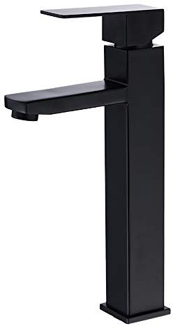 YAWEDA Cuenca Del Grifo Cuadrado De Acero Inoxidable Tabla Negro Cuenca Del Grifo Del Lavabo Wc Cuenca Cuenca Cuenca Cuenca Del Banco Agua Fría Del Grifo Del Mezclador, De Alta Dinero