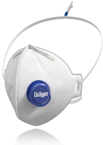 Dräger X-plore 1730 V, Staubmaske, FFP3 Atemschutz mit Ventil, Einheitsgröße, 3 Stück
