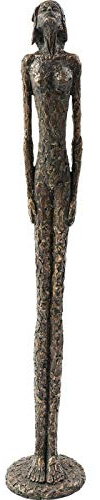 Kare Design Deko Figur Art Lady, Bronze, 78x14x14 cm (H/B/T)