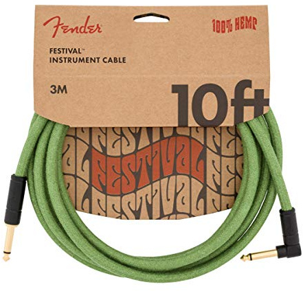 Fender® Festival Kabel, angled, 3m green