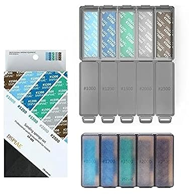 DSPIAE Esponja de lijado #1000-#2500, 30 unidades