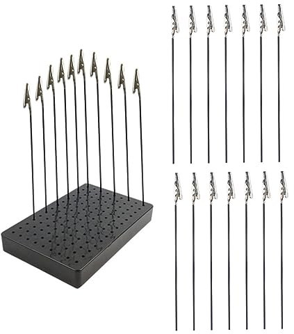 EXCEART Model Making Base Paint Booth Stand Clip Base Stick for Miniature Painting Accessories