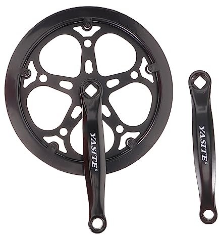 Yardwe 1 Satz Fahrrad Kurbelgarnitur Fahrrad Kurbelarm Set P_b0936qsxxd Universeller Kurbelsatz 170 Mm Kurbelgarnitur 170 Mm Kurbelarm Einzelner Ring Mountainbike Aluminiumlegierung