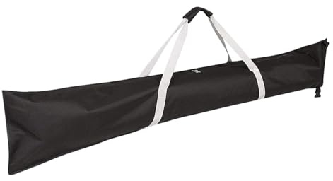 Pomurom Sac de Ski pour Femme et Homme - Housse pour Paire de Skis et Bâtons avec Fermeture Éclair et Poignée - Transport pour Voyage en Avion et Voiture - Rangement pour Équipement