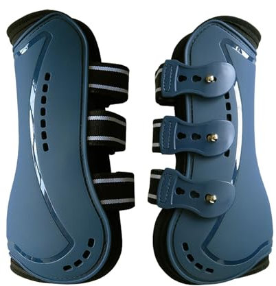 Gkumgwo Sportstiefel für,Stiefel für - Vordergamaschen Pferdestiefel - Pferdebeinbandagen, stoßdämpfende Schienengamaschen, atmungsaktive Schutzgamaschen für Springen, Trailreiten und