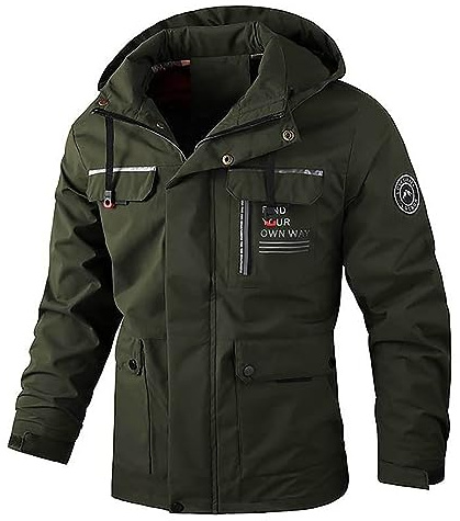Caxndycing Chaqueta de invierno para hombre, chaqueta de snowboard, chaqueta de invierno, chaqueta de exterior, chaqueta funcional impermeable, chaqueta deportiva, chaqueta de nieve, cortavientos