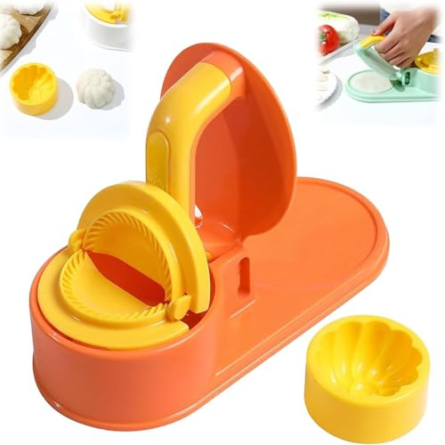 3 in 1 Dumpling Maker Machine, Dough Presser Dumpling Press Wrapper, Home DIY Dumpling Bao Bun Empanada Mold Making Tool