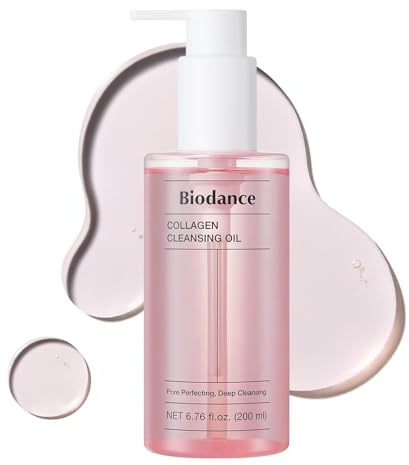 BIODANCE Collagen Cleansing Oil - Aceite Limpiador Facial para Puntos Negros y Espinillas - Limpieza Profunda de Poros y Desmaquillante - K-Beauty - 200 ml